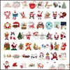 Decorações Festivas Suprimentos Home GardenWater Super Adesivos de Parede 100 pcs Room Decor Laptop Skate Tree Santa Claus Graffiti S