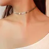 Personality Simple Pearl Clavicle Necklace Women's Charming Gold Tassel Pendant Collares Chain Fashion Ladies Wedding Jewelry