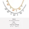 Chains Chic Butterfly Necklace Women Choker Figaro Chain Zircon Jewelry Gift Glamour Baroque Sweet Sparkling Sexy Necklaces