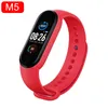 M5 Smart Band IP67 Vattentät Armband Sport Klocka Män Kvinna Blodtryck Hjärtfrekvens Monitor Fitness Armband för Android Ios