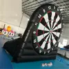 Outdoor games 4 Meter Height Huge Inflatable Dart Board Soccer Game Football goal target With Air Blower sticky balls Sports