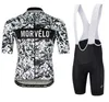 2021 Morvelo Cycling Jersey 19d BibセットMTB自転車衣類通気性自転車服メン039SショートMaillot Culotte5155164
