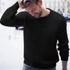 Novos Homens Fino Camisola Pulôver Primavera Sólida O Pescoço Estilo Coreano Blusas Slim Fit Knittwear Jumper Masculino Male Knitted Roupas Y0907