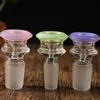 14 мм 18 мм Стеклянная труба Bong Dab Prub Multi Color Color Color Bowl Четкие украшения Пан Наружное Высокое Качество Мужской Часть 4 2YH G2