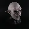 Nova máscara de goblins legais com brincos na máscara de terror de Halloween de Halloween Creepy Cosplay Props Men Latex Scary Mask T200703