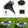 1/4pcs Solar Powered Ground Light lamps Waterproof Garden Pathway Deck Lights With 8/12/20 LED Lamp for Home Yard Driveway Lawn Road D3.5