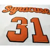 Vintag #31 Dwayne Pearl Washingtonn College Basketball Jersey Syracuse Orange White College Retro 21ss or custom any name or number jersey