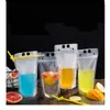 Transparent Self-sealed Plastic Beverage Bag Drink Milk Coffee Container Drinking Fruit Juice Food Storage Bags