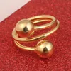 Bague boule de perles pour femmes, bague en or pour fête de mariage, fiançailles, amour, pour la saint-valentin