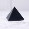 Natural Black Obsidian Pyramid Tower Healing Crystal Crafts Quartz Crystals Home Decor