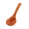 Natural Wooden Soup Rice Spoons For Wedding Party Home Kitchen Dining Hotel Restaurant Flatware Supplies