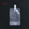200ml 250ml 500ml 1kg 1L 2.5L 5L 10L Empty Stand up Plastic Drink Spout Bag Beer Juice Milk Water Self-standing suction bags