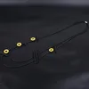 Hangende kettingen Gotische gelaagde ketting Zwarte ketting Vintage gele houten kralen vrouwen statement rubber sieraden houten nek