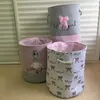 Cesta de lavandería rosa Organizador Caja de juguetes para niñas Habitación Ropa sucia Contenedor Almacenamiento en el hogar Misceláneas Bolsa plegable 210609