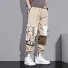 Mężczyźni Harajuku Spodnie dresowe sznurek 2021 Jesień Streetwear Casual Cargo Joggers Y0927