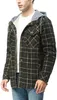 Hommes chemises décontractées mode extérieur Vintage Sherpa doublé à manches longues boutonné flanelle chemise à carreaux vestes manteaux pour homme