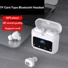 MP3 Smart Bluetooth Earphones Can Insert TF Card True Wireless Sports Headset High-Definition Call Noise Reduction Touch Headphones