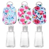 Household Sundries 30ml Hand Sanitizer Holder Neoprene Keychain Mini Bottle Cover White Color Rectangle Shape Chapstick