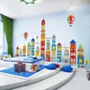 DIY Big Castle Home Decor Stickers muraux pour chambres d'enfants Chambre à coucher pour enfants Autocollant mural Art Maternelle Décoration Enfant Cadeau 210310