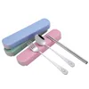 Portable Flatware Sets Stainless Steel Dinner Set Western Knife Fork Teaspoon Spoon Tableware Dinnerware CutlerySets WLL185