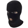 Buraco New Ski Mask 3 Balaclava Malha Hood Motocicleta Motocicleta Capacete Chapéu Face Shield Beanie Cap HH9