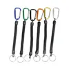 Gadgets Ao Ar Livre Tático Retrátil Primavera Elástica Corda De Segurança Ferramenta Caminhada Camping Camping Anti-Perdido Telefone Keychain Lanyards XDJ195