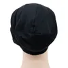 New Cover Accessories Cotton Hat Solid Color Double Layer Satin Silk Breathable Turban Hat Adult Fedora Hat Muslim