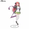 Kawaii Os Quintessential Quintuplets Acrílico Stand Keychain Nakano Ichika Nino Miku Yotsuba Itsuki Modelo Modelo Placa Brinquedos Coleção G1019