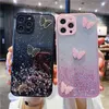 Fashion 3d Bling Butterfly Female Soft Cases For Iphone 11 12 13 Pro Mini 7 8 Plus Xr X Xs Max Se 2021 Girl Phone Cover Fundas