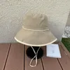 Chapeaux à large bord seau avec ficelle soleil d'été pour femmes en plein air pliable Panama femme kaki 2021 pêcheur décontracté