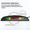 Strumenti del sistema di rilevamento del display a LED per auto intelligenti Retroilluminazione Sensore di monitoraggio del radar di parcheggio automatico inverso con strumento a 4 sensori