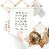 Alphabet Wall Hanging Banner English Letter Canvas Pendants Kids Bedroom Decals Home Decorations Ornament Wall Decor Accessories DW6473