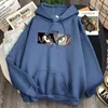 Siyah Yonca Gözler Baskı Hoodies Erkekler Hip Hop Streetwear Polar Sıcak kapüşonlu eşofman üstü Sonbahar Kış Yeni Anime Harajuku Hoodie H1227