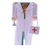 MyBlue 40cm Vintage Trä Doctor Brandman Polis Staty Nötknäppare Figur Julgransprydnader Hem Room Decoration Tillbehör C0220