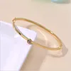 2021 Women Bracelet Mens Jewellery Bangles Gold Design Titanium Steel Wedding Party White Single Diamond Fashion Toggle Clasps Womens