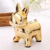 Europejskie rzemieślniki ceramiczne Bulldog Piggy Bank Decor Home Cute Piggy Bank Ornaments Creative Bulldog Money Box 5372 Q28130067