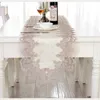 Runner da tavolo in pizzo ricamato super europeo, corridori eleganti, breve copertura moderna, asciugamano per pianoforte, panno da pranzo, qualità 210709