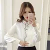 Office Girl Shirt Female Autumn Pattern White Women Tops Long Sleeve Embroidery Blouses Blusa 7902 50 210518