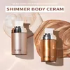 Handaiyan Body Luminizer Bronzer Highlighter Vätska Inställning Spray Shimmer Lighten Glow Rose Gold Highlight Makeup Vattentät