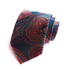 RBOCOTT Mäns Slips Lila Gul Paisley Striped Silk Neck Slipsar Handkerchief Set 8cm Slips Fick Square för män Bröllop
