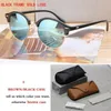 Moda Yuvarlak Gözlük Kadın Marka Tasarımcısı Güneş Gözlüğü Renkli Lensler Erkekler Kahverengi Box9297904