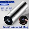 500ml Termo Water Bottle Stainless Steel Smart Temperature Led Display Vacuum Travel Mug Garrafa Termica Termos Para Agua 210907