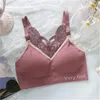 Yoga kıyafeti kadın bras dantel tel yastıklı iç çamaşırı bir beden kadın eğitim giyim seksi sütyen sutian feminino soutie228v