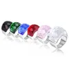 Edelstahlring Modische mehrfarbige Damenringe aus Kristallglas EU-Größe 6 bis 10
