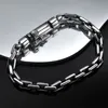 Bracciale in argento sterling 925 Catena da uomo Trend Light Luxury High-End Nicchia Spessa Industria pesante Accessori per gioielli di moda