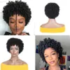 Pixie Cut Pruik Menselijk Haar Korte Bob Pruiken Voor Vrouwen Afro Kinky Krullend Pruik Volledige Machine Gemaakt Goedkoop Menselijk Haar Pruiken Alimaster