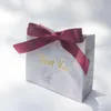 Emballage cadeau 20 pièces merci sac boîte pour fête bébé douche papier chocolat boîtes paquet/mariage Thanksgiving faveurs bonbons fourre-tout