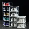 5 SZTUK Clear Stackable Buty Box Zagęszczone Dustoodporne Plastikowe Clamshell Szuflady Typ Shoe Storage Box Organizer 66CY 210315