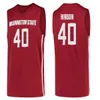 Custom College Basketball Washington State Cougars Maglie WSU Noah Williams Michael Flowers Tyrell Roberts Klay Thompson Dishon Jackson D.J. Rodman Jakimovski