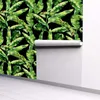 Väggklistermärken Tropiska växter Blad Svart bakgrund Modern Konstdekal Heminredning för sovrum Vardagsrum Väggmålning Bakgrund